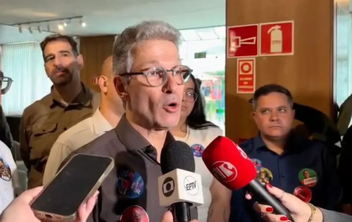 Romeu Zema, durante campanha em Poços de Caldas (MG)
