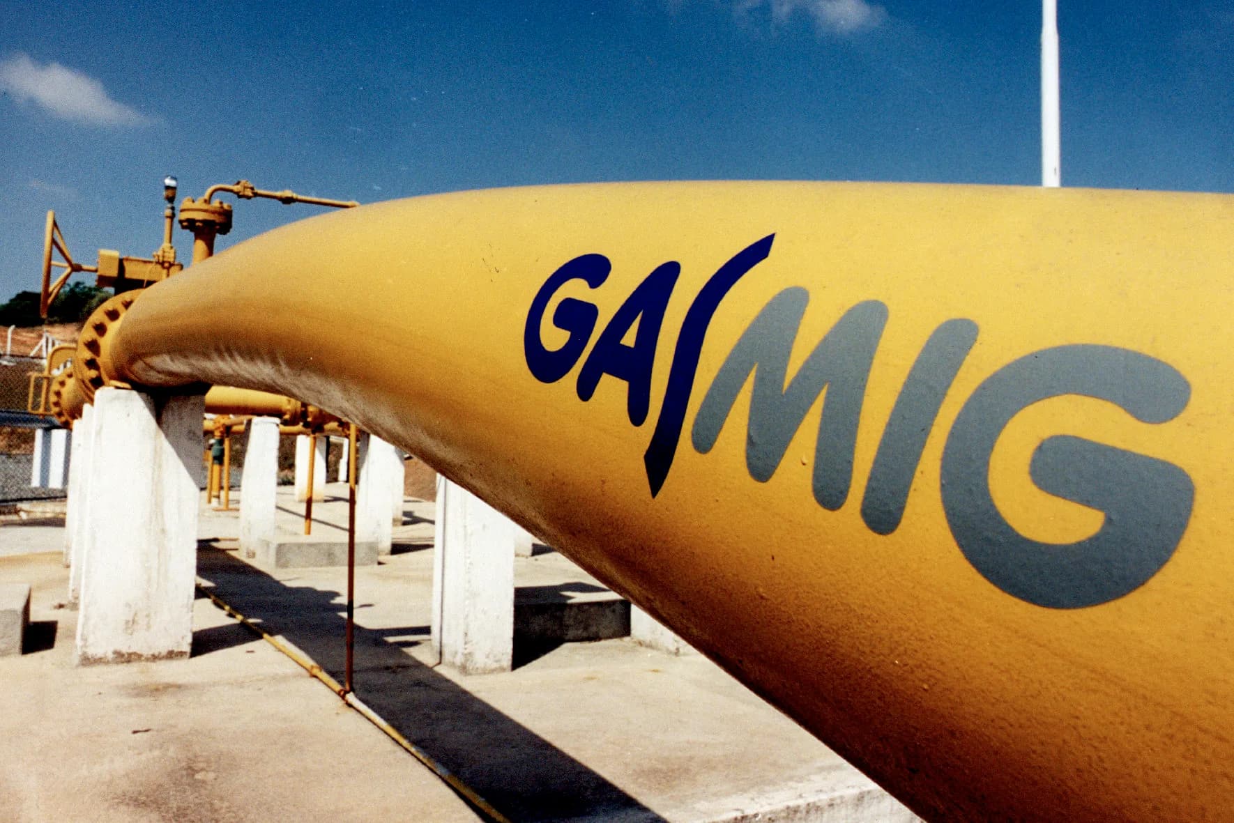 Tubulação/gasoduto da Gasmig