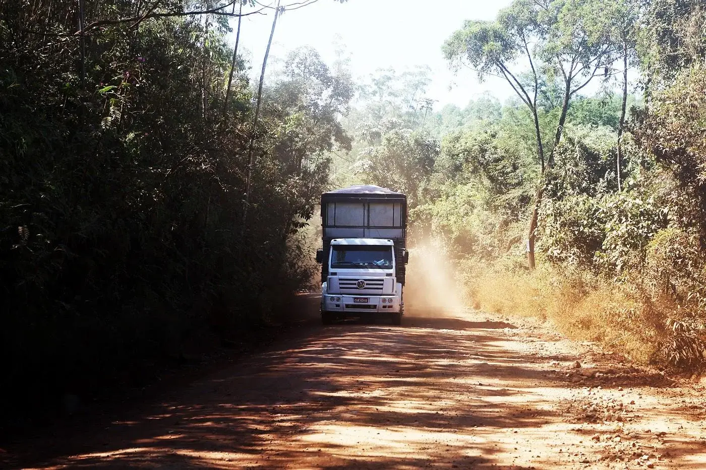 Carretas trafegam pelas estradas de Minas Gerais